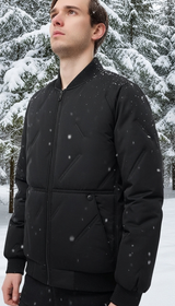 OURYE Men's Cotton Bomber Jacket - Relaxed in Coffee