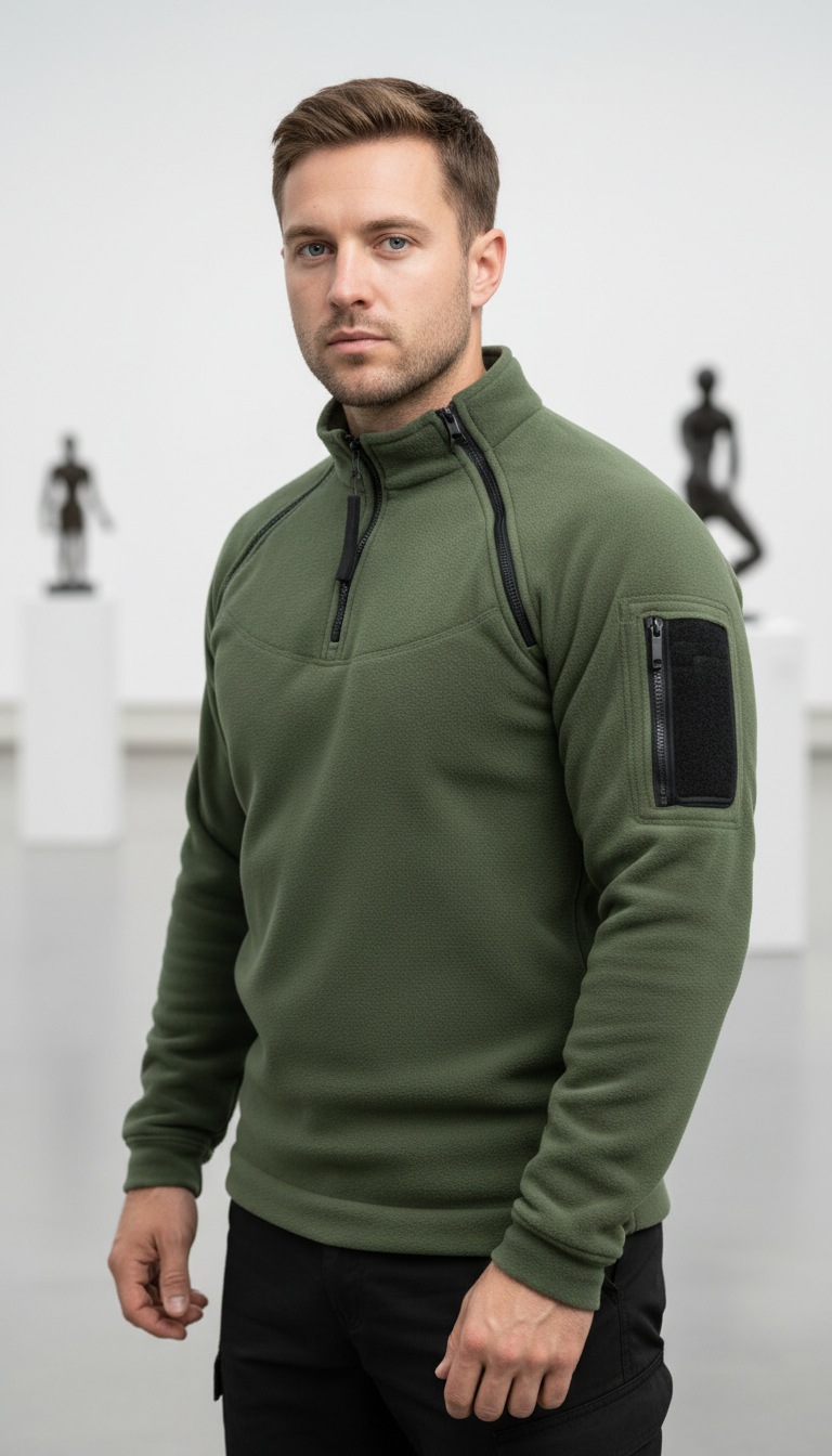 Men's Tactical Hoodies Military Outdoor Pullover Long Sleeve - Back View