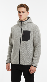 OURYE Men's Fleece Hoodie - Relaxed in Oatmeal