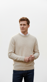 OURYE Men's Cashmere Pullover Sweater - Oversized