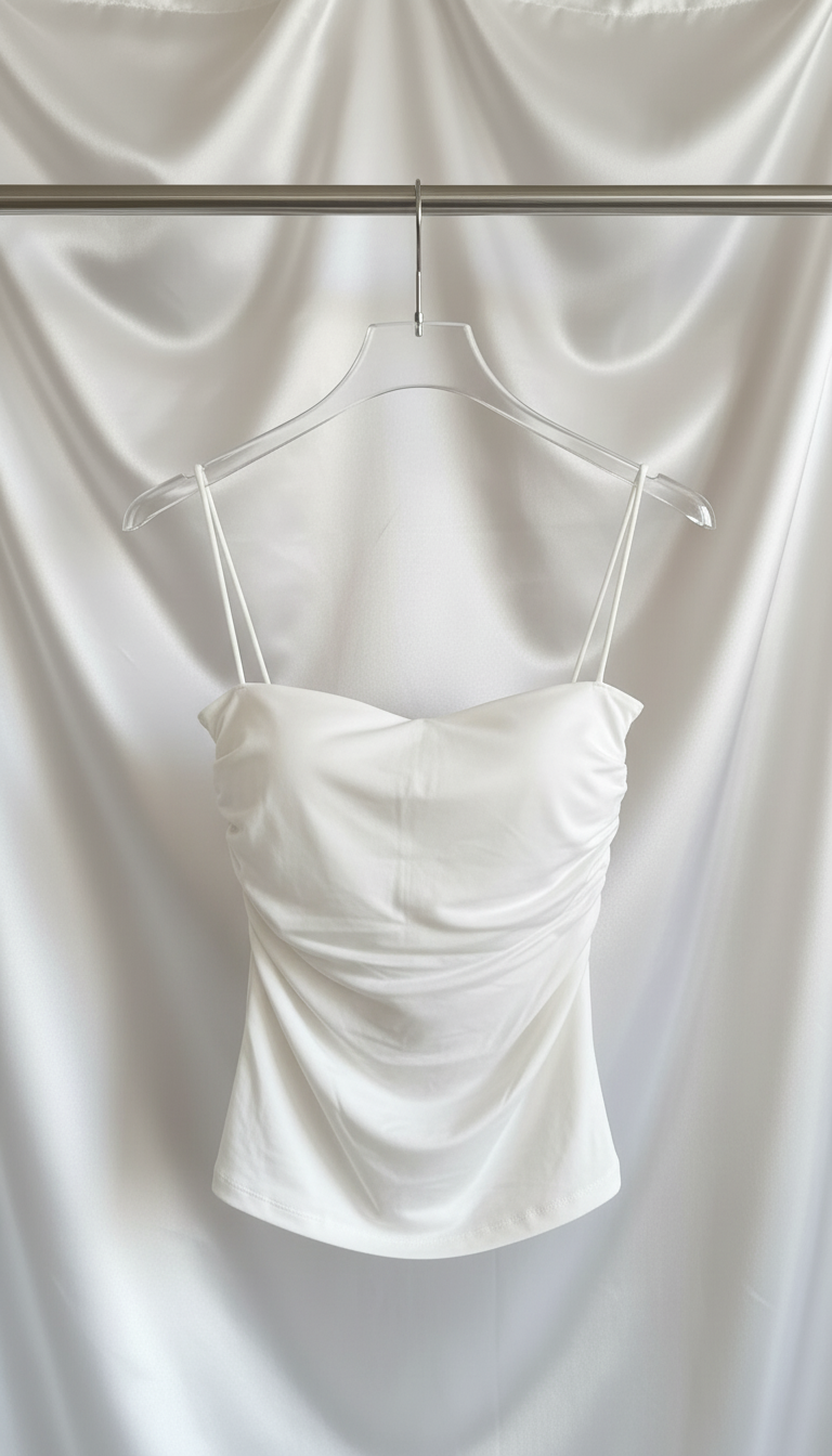 Women's Ribbed Cami Tank Top - Fitted Sleeveless - Image 6