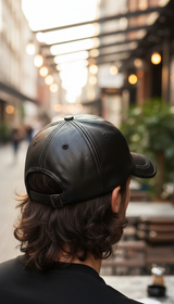Unisex Leather Baseball Cap - Snapback with Warm - Image 5