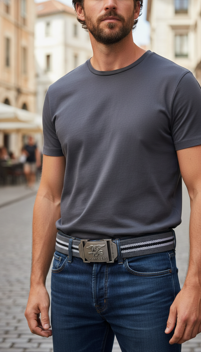 Navy Seal Canvas Military Belt – Premium Leather - Image 7