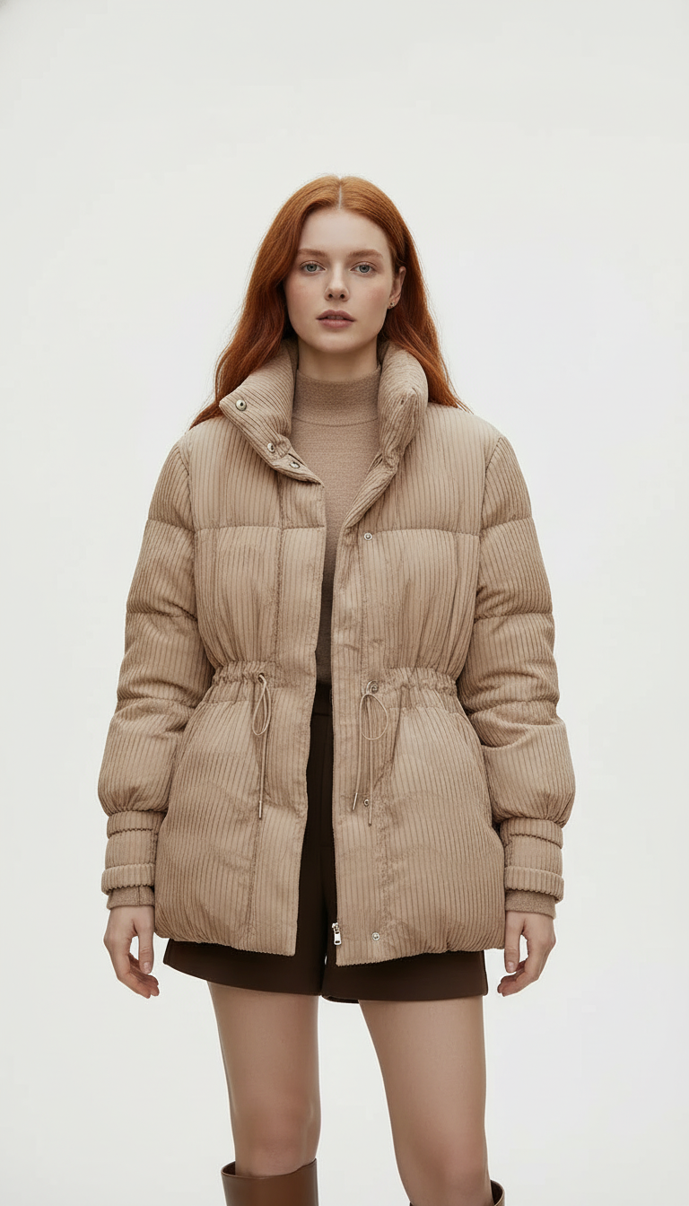 OURYE Women's Puffer Winter Coat - Slim Fit