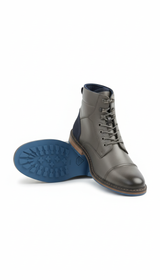 Men's Western Ankle Boots - Zip-Up Casual Dress Boots