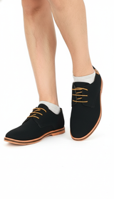 OURYE Men's Suede Oxford Shoes - Tailored