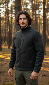 Men's Fleece Jacket - Soft Warm Windproof Full - Back View