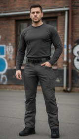 Men's Waterproof Tactical Cargo Pants - Breathable Quick - Front View