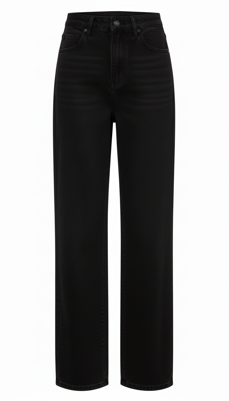 OURYE Women's Denim Jeans - Wide Leg in Black