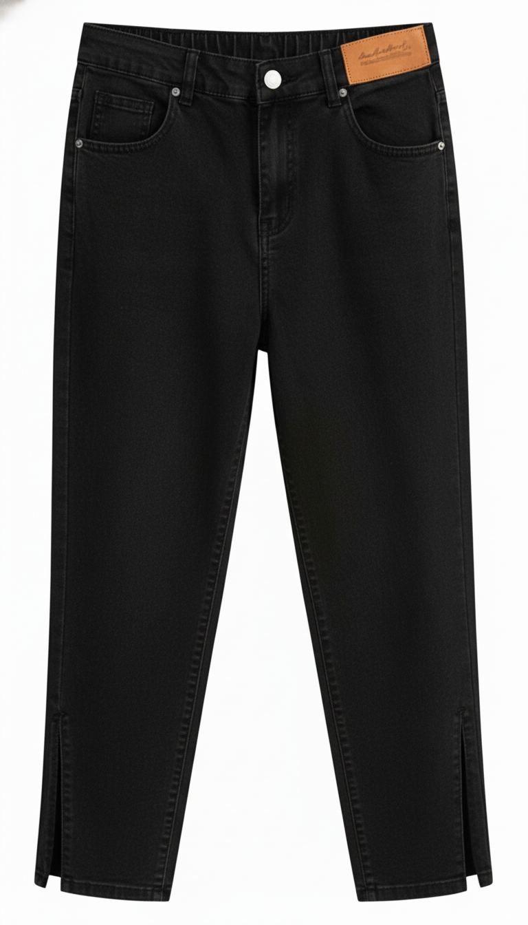 OURYE Women's Denim Jeans - Straight in Black