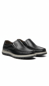OURYE Men's Genuine Leather Button Down Shoes - Relaxed