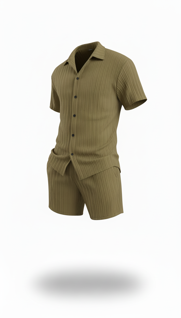 OURYE Men's Knit Two-Piece Set - Relaxed in Black