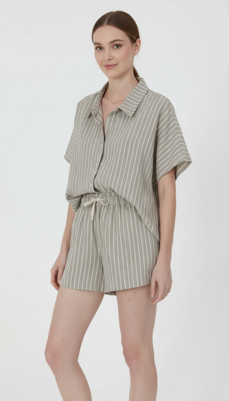 OURYE Women's Down V Neck Sets - Loose
