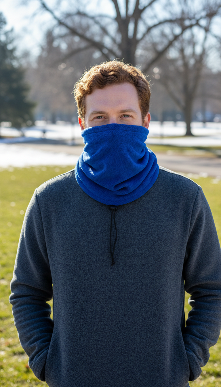 Men's Polar Fleece Neck Gaiter - Sports Tube - Image 5
