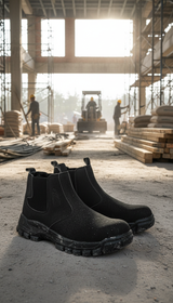 Men's Waterproof Steel Toe Work Boots - Tactical - Side View