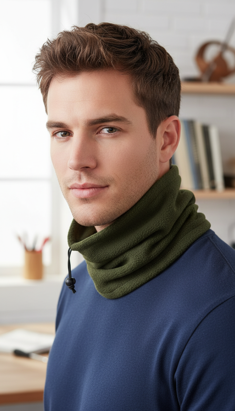 Men's Polar Fleece Neck Gaiter - Sports Tube - Image 6