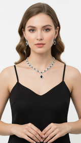 OURYE Women's Down Jewelry Set - Black