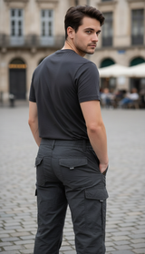 Men's Waterproof Tactical Cargo Pants - Breathable Quick - Back View