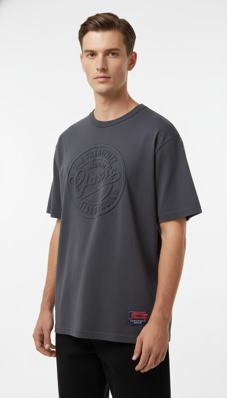 OURYE Cotton Jeans Unisex T-Shirt - Loose