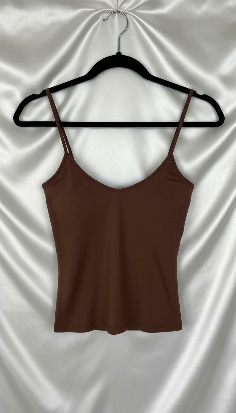 Women's Backless Crop Cami - Sleeveless Tank Top - Side View