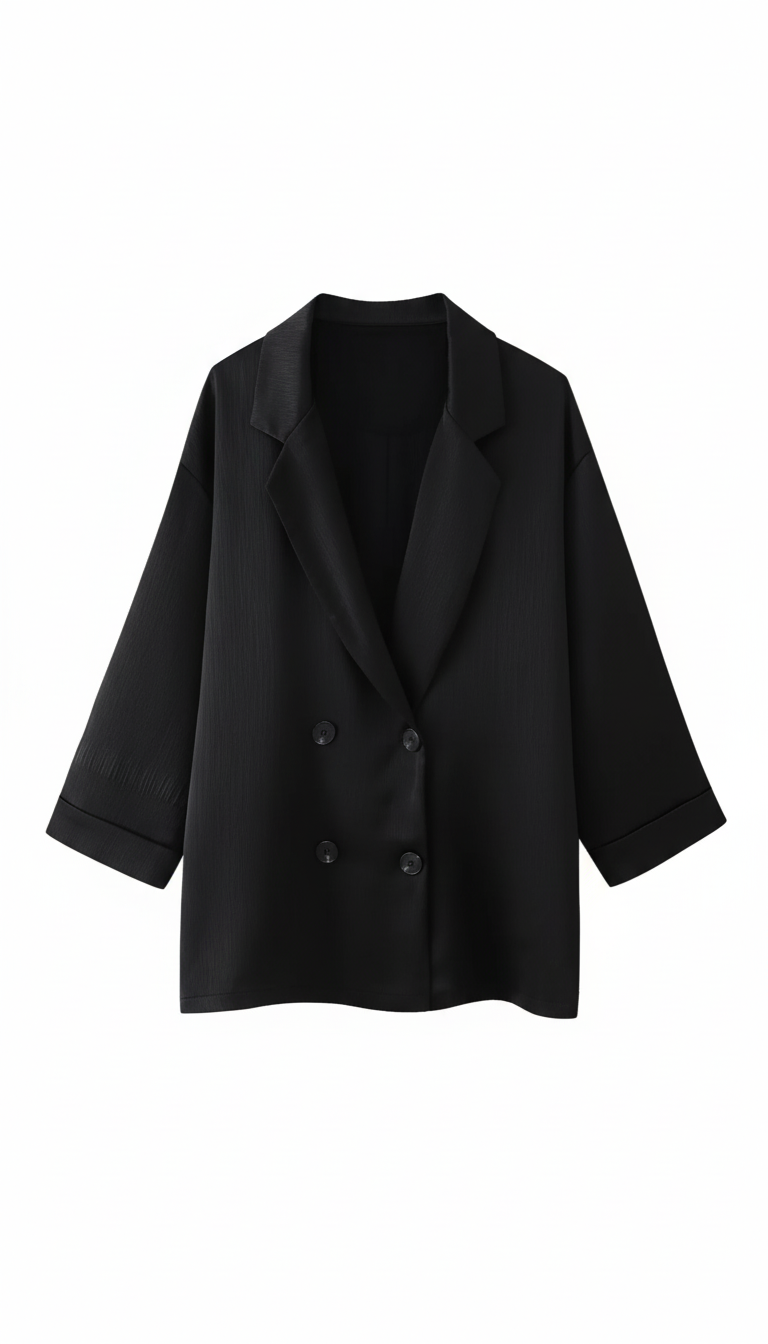 Women's 2-Piece Suit Set - Double Breasted V-Neck - Image 6