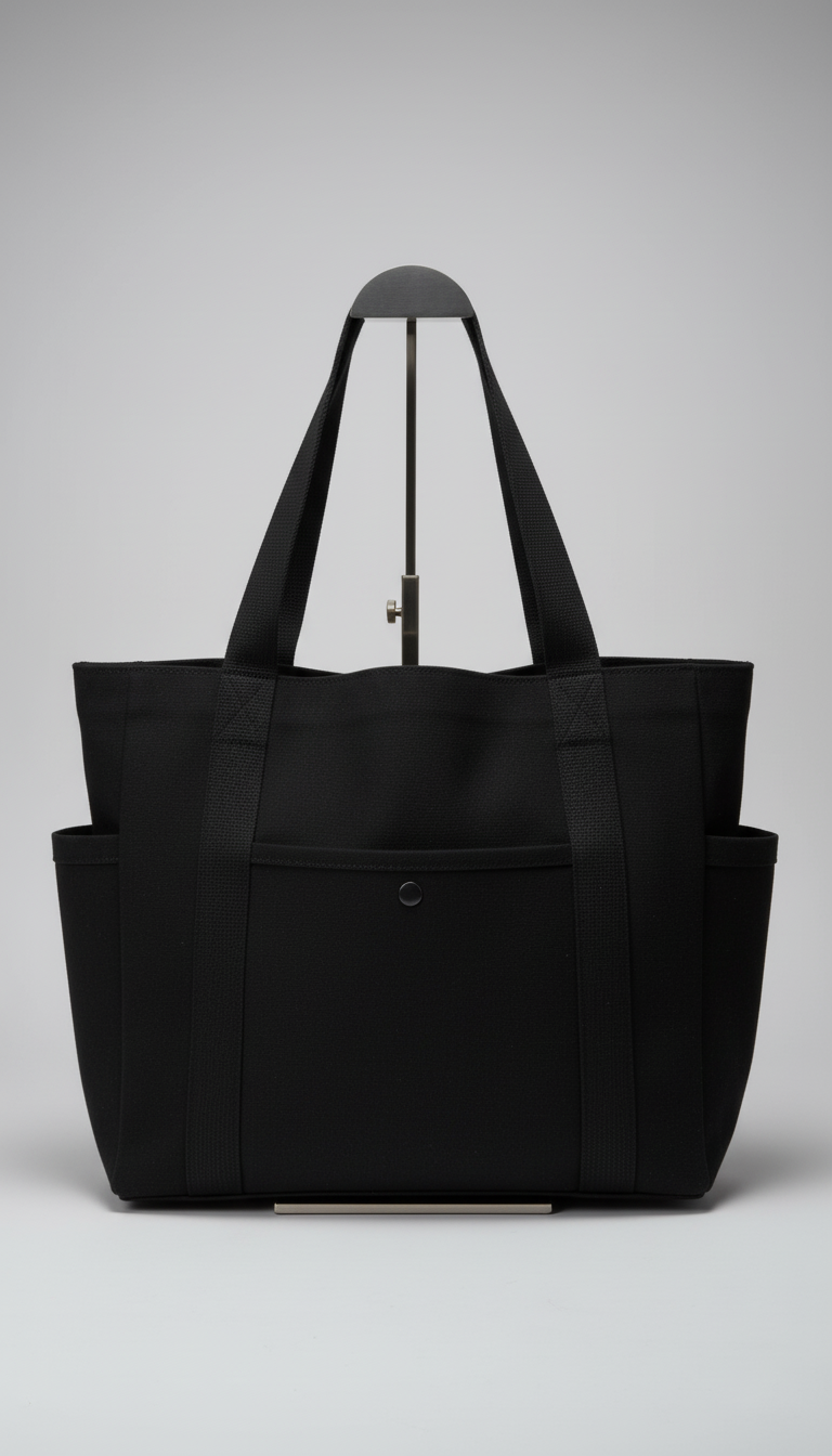 OURYE Women's Canvas Tote Bag - Structured in Ivory