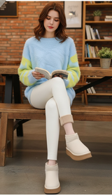 High-Waist Fleece-Lined Thermal Leggings – Women's Warmth & - Image 9