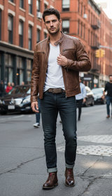 Men's Western Ankle Boots - Zip-Up Casual Dress - Image 6
