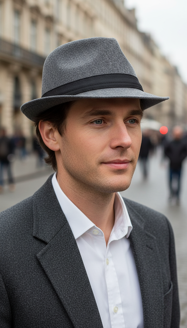 Unisex Fedora Hat - Classic Jazz Panama Hat - Image 6