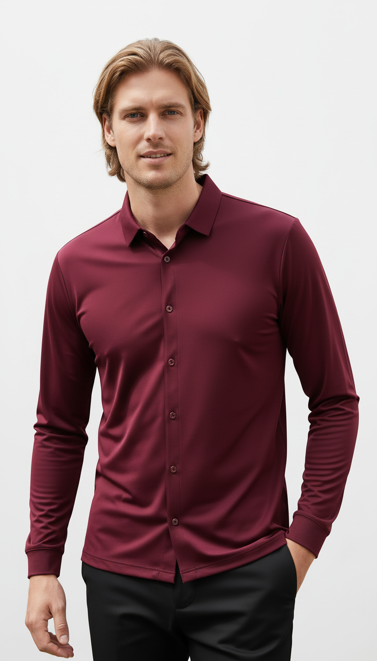 OURYE Men's Shirt - Full Length in White