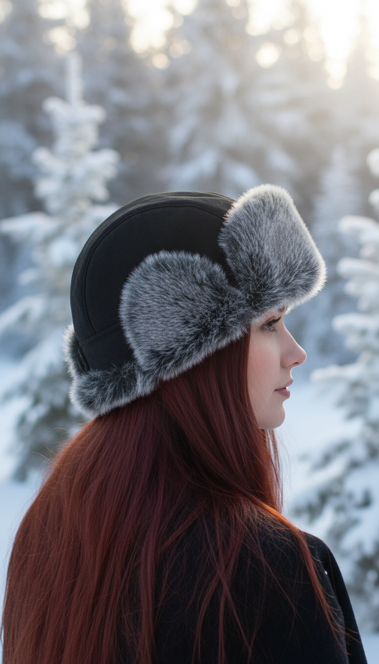 Unisex Faux Fur Trapper Hat - Russian Ushanka - Image 6