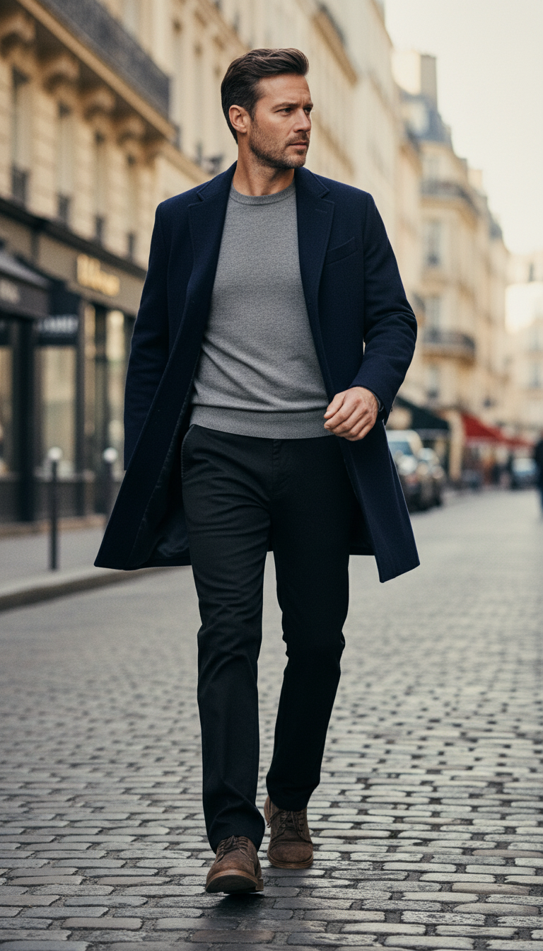 Hochwertige Lyocell-Stoff Freizeithose Herren Einfarbige Business Fashion Straight Chinos Grau Marken Hose Männer