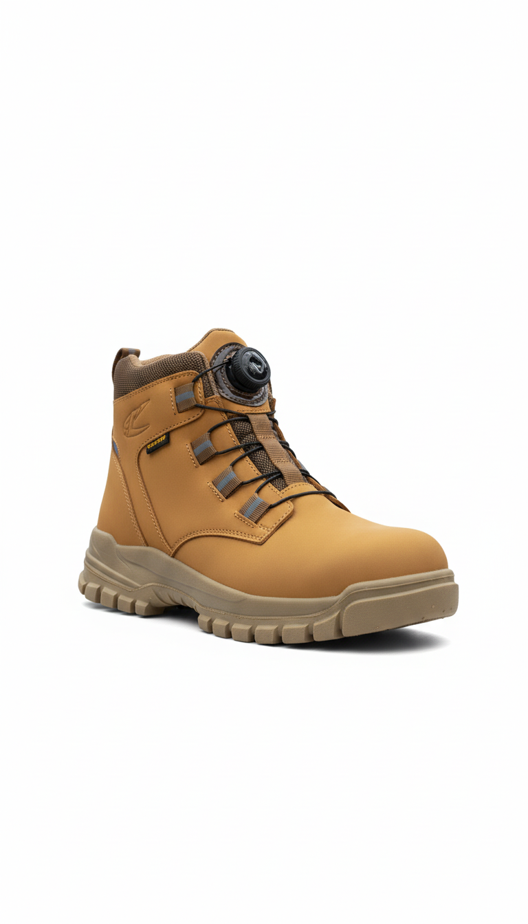 Men's Waterproof Steel Toe Safety Boots - Indestructible Work Boots Anti-Smash Stab-Resistant