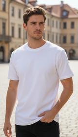 OURYE Men's Cotton T-Shirt - Oversized in Black