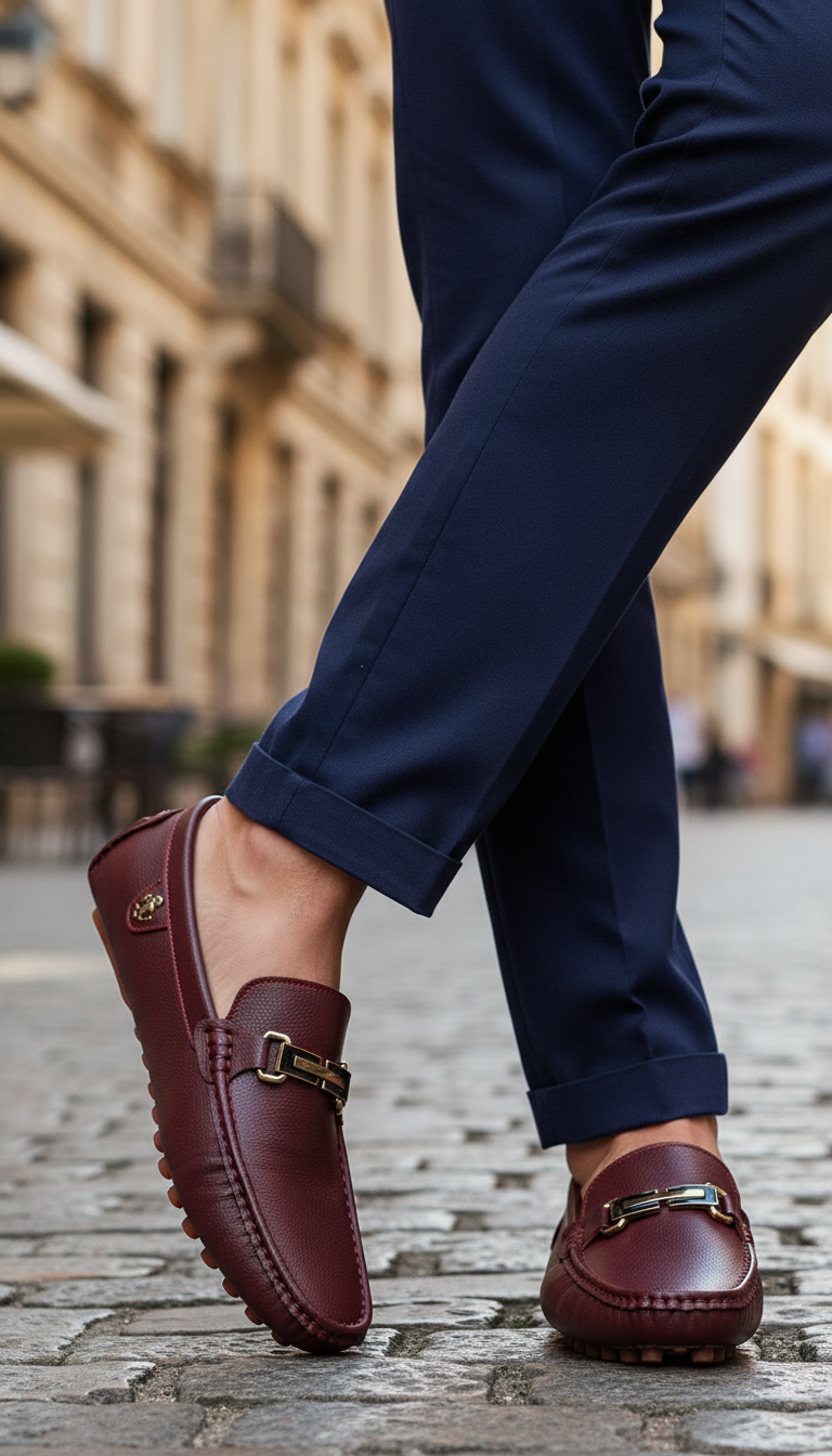 OURYE Men's Suede Jeans Shoes - Tailored