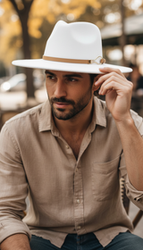 Women's Wide Brim Fedora Hat – Vintage Felt - Image 7