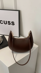 Women's Moon-Shaped Baseball Shoulder Bag - Luxury High-End - Image 8