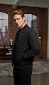 Men's Baseball Collar Cotton Jacket - Warm Padded - Image 6