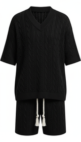 OURYE Men's Knit Two-Piece Set - Relaxed in Navy
