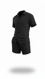OURYE Men's Knit Two-Piece Set - Relaxed in Black
