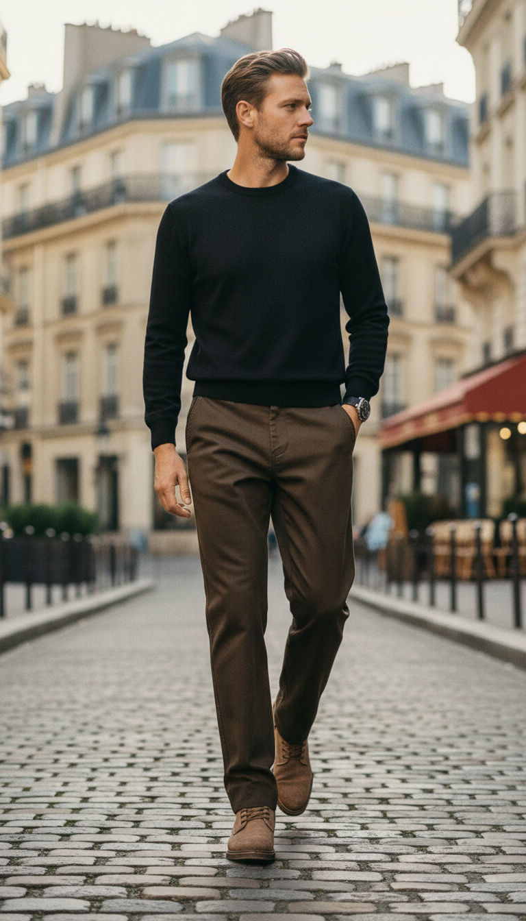 Hochwertige Lyocell-Stoff Freizeithose Herren Einfarbige Business Fashion Straight Chinos Grau Marken Hose Männer