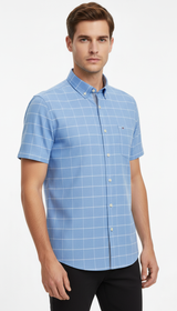 OURYE — Men's Shirt — 100% Cotton Breathable Oxford Short