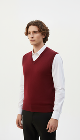 OURYE Men's Wool Crew Neck Sweater - Relaxed in Coffee