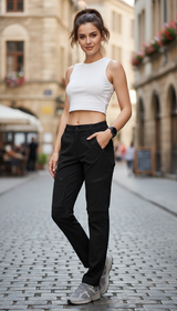 Women's Stretch Hiking Pants - Waterproof Outdoor Cargo Trousers