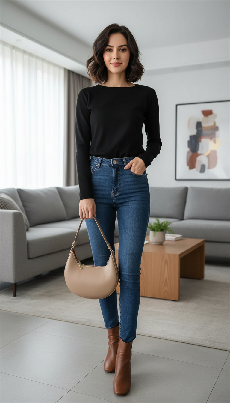 Women's Moon-Shaped Baseball Shoulder Bag - Luxury High-End - Front View