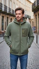 OURYE Men's Fleece Hoodie - Relaxed in Oatmeal