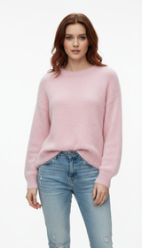 OURYE Women's Alpaca Pullover Sweater - Loose in Camel