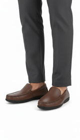 OURYE Men's Genuine Leather Polo Shoes - Tailored