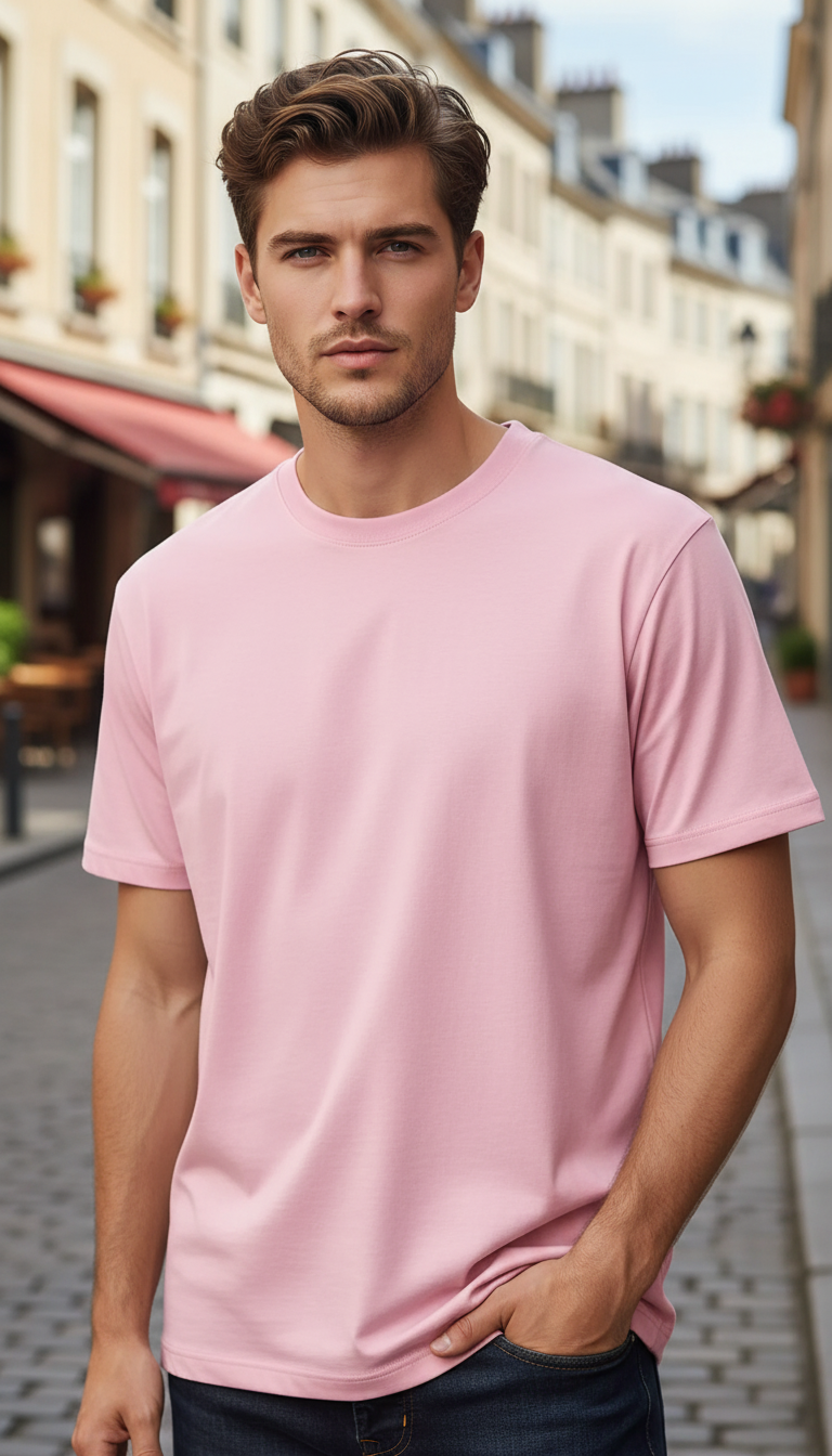 OURYE Men's Cotton T-Shirt - Oversized in Black