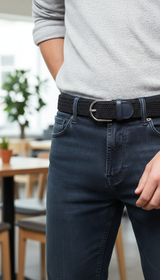 Stretch Canvas Leather Belt for Men & Women - Image 5